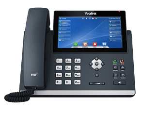 A premium executive IP Desk Phone, the Yealink T48U supplied by DSL Telecom South Africa